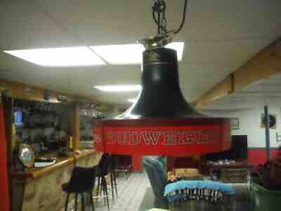 Vintage Budweiser King of Beers Hanging Ceiling LampÂ 