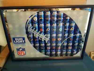 Bud Light beer nfl cans box sign chiefs ravens Steelers Buccaneers browns saints