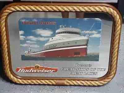 Edward L. Ryerson Ship Budweiser Mirror Beer Sign