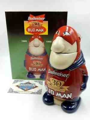 ANHEUSER BUSCH BUDWEISER 30TH ANNIVERSARY 1999 CS401 BUD MAN STEIN #19445/25,000