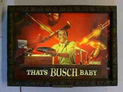 Vintage Busch Beer Lighted Sign William 