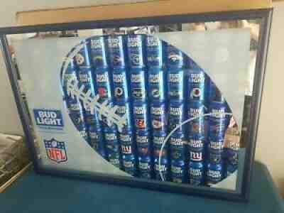 Bud Light beer nfl cans box sign chiefs ravens Steelers Buccaneers browns saints