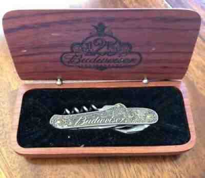 Anheuser Busch 125th Anniversary Knife/Corkscrew in case