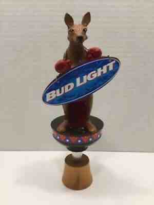 BUD LIGHT BOXING KANGAROO FIGURAL TAP HANDLE, ANHEUSER BUSCH, VGC, â??RAREâ?