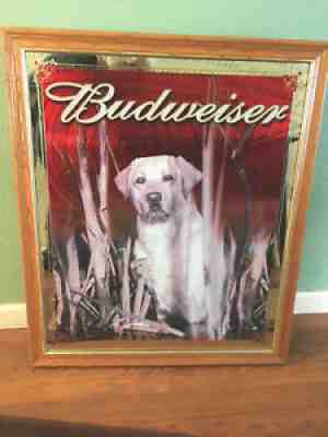 Rare Budweiser Yellow Lab Mirror