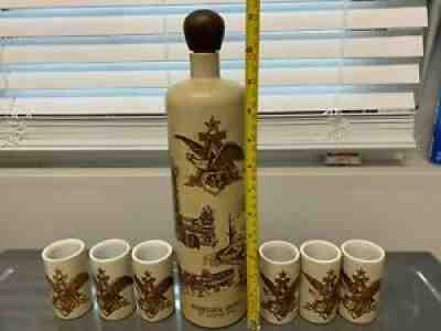 7 pieces VINTAGE 1976 ANHEUSER-BUSCH ST. LOUIS CERAMIC DECANTER CERAMARTE + more