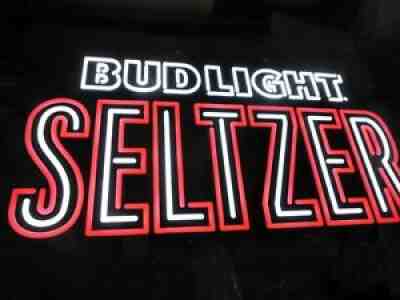 NEW Bud Light Seltzer Beer Sign RARE With Motion Moving Colors Changing Light Up