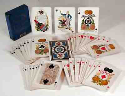 1900 ANHEUSER BUSCH BREWING / BUDWEISER ADVERTISING ARMY & NAVY PLAYING CARDS