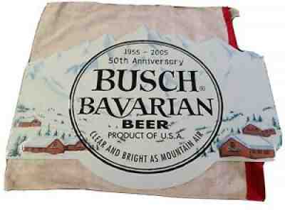 BUSCH BAVARIAN BEER ð?ºMETAL SIGN 2004 1955-2005 50TH ANNIVERSARY NWT