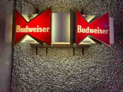 Vintage 1958 BUDWEISER SIGN KING OF BEERS Beer Light