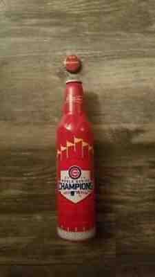 1 2016 WORLD SERIES CHICAGO CUBS BUDWEISER ALUMINUM BEER BOTTLE CAN ALU #502958