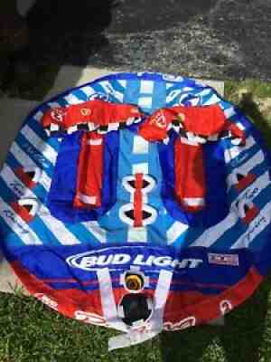 Sportsstuff Bud Light Racing 2 Rider Inflatable Towable Tube Boating