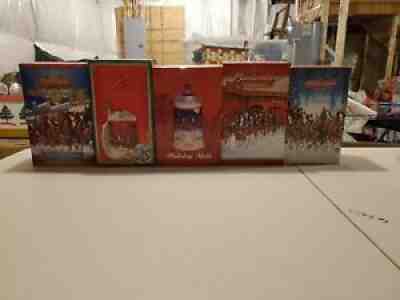 Budweiser Holiday Steins Set of 5 Signature Editions