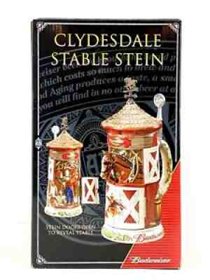 Rare 2009 Anheuser-Busch Budweiser Clydesdale Stable Stein 2 Of 2,500 NIB