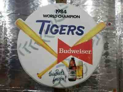 Vintage 1984 Budweiser Detroit Tigers World Champion Advertisement