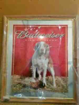 BRITTANY SPANIEL w/ PHEASANT BUDWEISER MIRROR BRAND NEW!!!