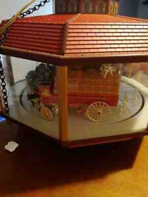 BEAUTIFUL! VTG BUDWEISER CLYDESDALE PARADE MOTION BAR LIGHT PUB SIGN CAROUSEL ð?? 