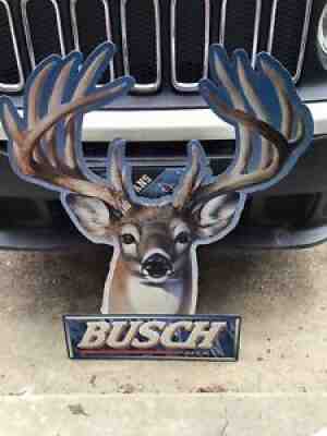 Busch deer beer Tin sign hunting Anheuser