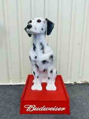 BUDWEISER DALMATIAN DOG STORE DISPLAY STATUE 32â? VINTAGE 2000