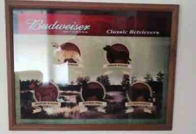 Budweiser Anheuser-Busch outdoors Classic retrievers mirror sign golden labrador