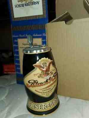 Anheuser Busch Budweiser Collection 2007 Special Event Stein Black & Tan Signed!