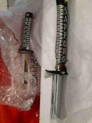 Sapporo Beer Tap Handle Samurai Katana Sword Rare Japan 13