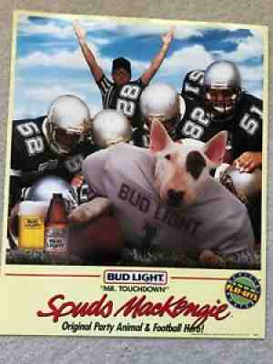 BUDWEISER Bud Light SPUDS MacKenzie - 3 posters/20 sets