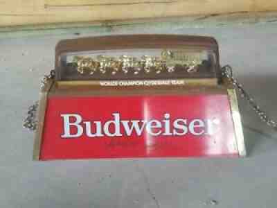 Vintage Budweiser Pool Table Light 1986 VGC