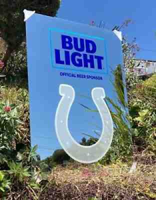 Bud Light NFL Indianapolis Colts Football Beer Bar Mirror Man Cave Pub New