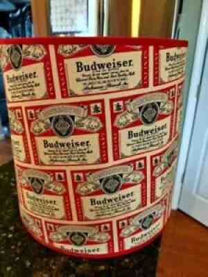 Drum Lamp Shade Budweiser Beer Man Cave 12.75