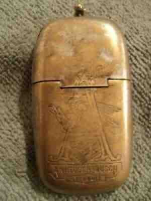 1883 ANHEUSER BUSCH BEER POCKET ADVERTISING MATCH SAFE, BUDWEISER