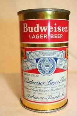 Budweiser Beer 1954 12 oz. flat top - Anheuser-Busch, Inc., St. Louis, Missouri