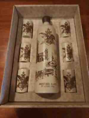 Anheuser-Busch Ceramarte decanter set - 1976 W/ box