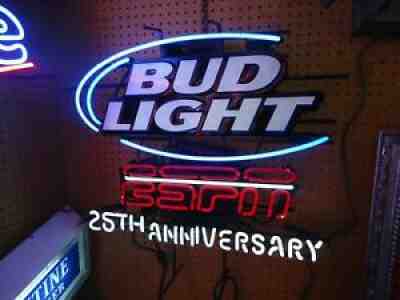 RARE BUD LIGHT ESPN SPORTS BEER NEON LIGHT BAR SIGN MAN CAVE pickup only