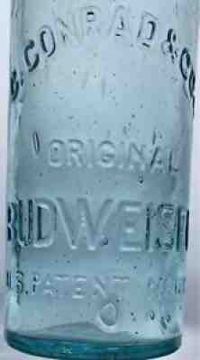 Vintage Pre-Pro C Conrad & Cos Budweiser Blob Top Bottle Anheuser Busch St Louis