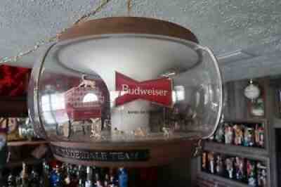 Rare ORIGINAL WORKING Budweiser Beer Clydesdale Parade Rotating Carousel Light