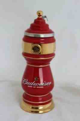 2005 Budweiser RED DRAUGHT TOWER III STEIN - CS615 - New in Box