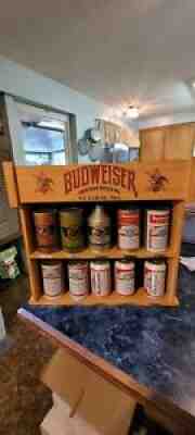 Budweiser The Hamilton Collection Limted Edition Replica Beer Can Display 2010