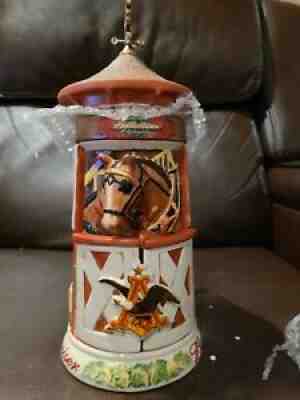 Budweiser Anheuser Busch Clydesdale Stable Stein, stable doors open. ***RARE***