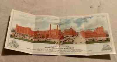 1910'S BUDWEISER ANHEUSER BUSCH OGDEN UTAH BECKER BREWERY COLOR BROCHURE NICE