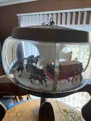 Rare WORKING Budweiser Beer Clydesdale Parade Rotating Carousel Light