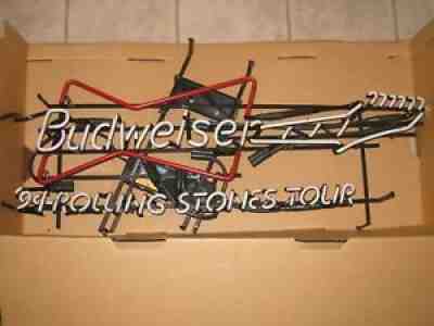 Budweiser 94 Rolling Stones Tour Neon Sign Guitar Large Beer Sign 1994 36