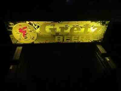 Gretz Beer Sign (reverse painted glass)