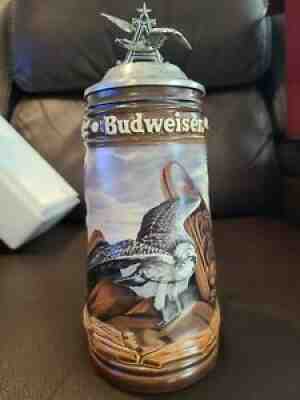 1993 Budweiser Anheuser Busch Birds of Prey Collector Stein OSPREY Germany