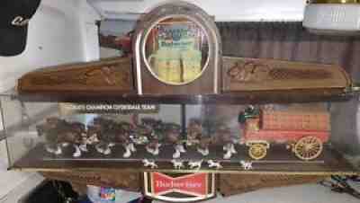 Budweiser Rare Clydesdale Racing Horse Champion Team Large Bar Display Decor