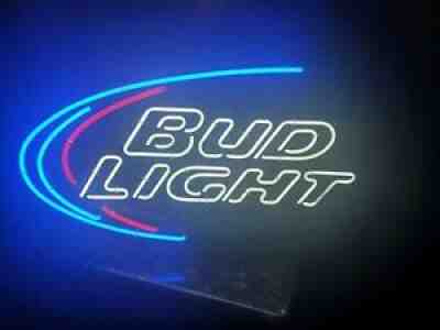 Budweiser BUD LIGHT Neon Sign 2015 beer bar lighted mancave 31