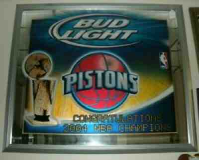 Bud Light Pistons 2004 NBA Champions Mirror 46