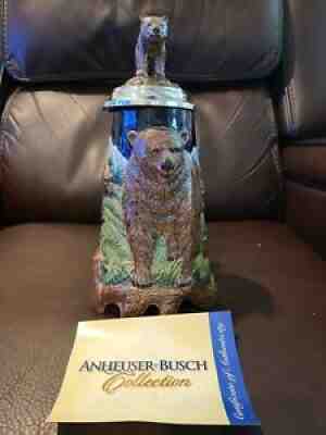 Anheuser Busch Natures Pride Series, Grizzly Bear Stein New