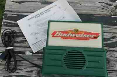 Vtg 70s Budweiser Beer Radio Rare AM/FM 110 volts Man cave Bar Garage