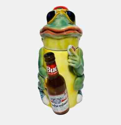 Budweiser BUD FROG Character Stein 1996 limited edition Anheuser/Busch Very Rare